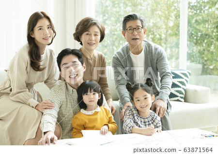 家庭，男人和女人，大家庭 63871564