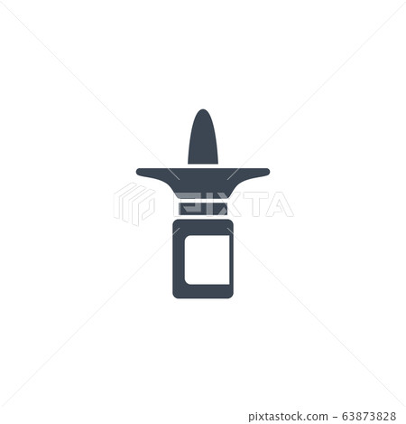 Nasal Spray related vector glyph icon. Nasal Spray related vector glyph icon. 63873828