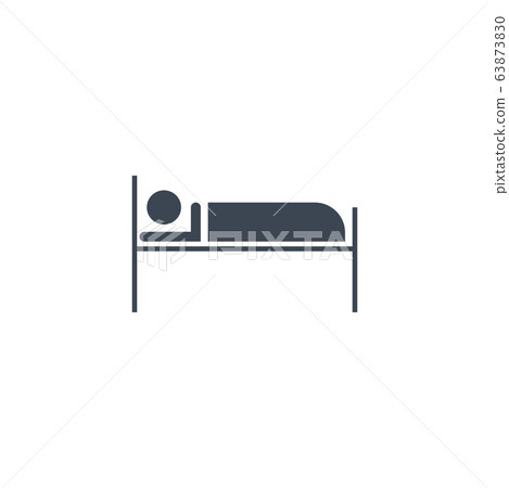 Hospital Sign related vector glyph icon. 63873830