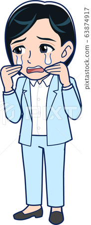 哭泣的女商人 63874917