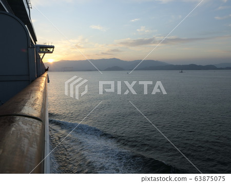 Sunset from the ship 63875075