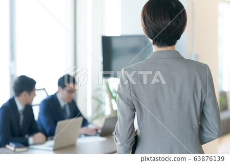 working woman, career woman, around 40 63876139