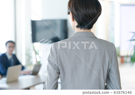 working woman, career woman, around 40 63876140