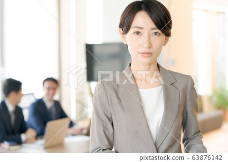 working woman, career woman, around 40 63876142