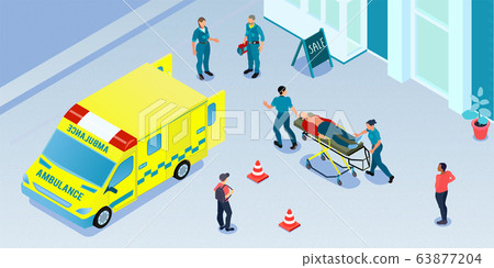Isometric First Aid Illustration - Stock Illustration [63877204] - PIXTA