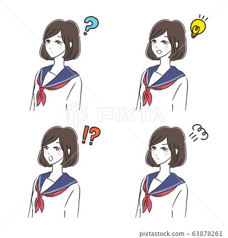女學生情緒變化 女學生情緒變化 63878261