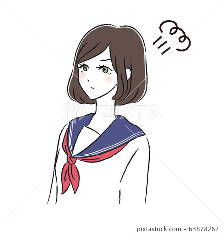 高中女生生氣沮喪 高中女生生氣沮喪 63878262