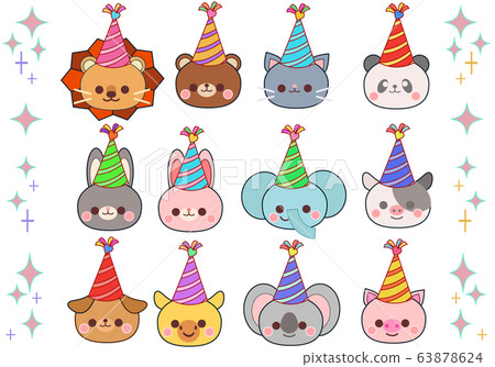 動物生日帽套裝 63878624