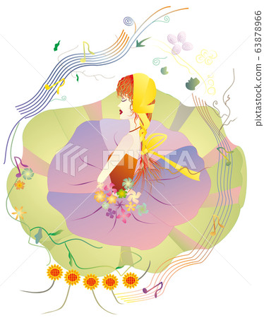 Female pattern illustration 63878966