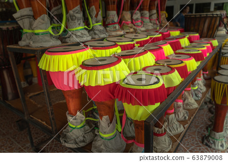 The finished long drum in the shop for sale. 63879008