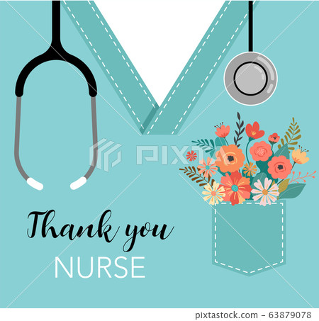 Thank You, Doctor And Nurse - Covid-19 Pandemic... - 스톡일러스트 [63879078] -  Pixta