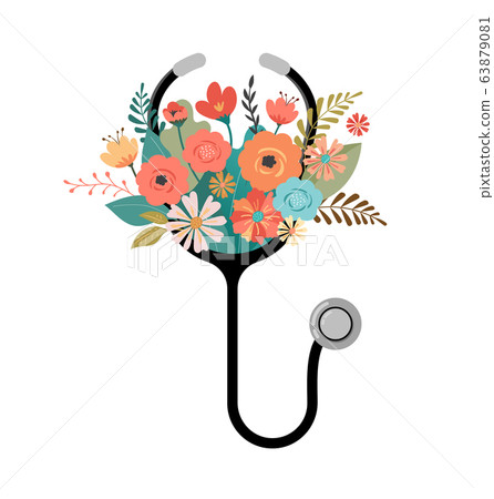 Thank you, doctor and nurse - COVID-19 pandemic concept, vector illustration stock illustration 63879081
