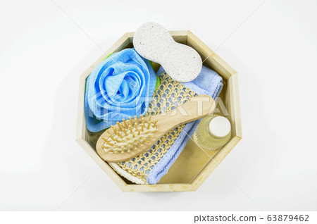 Spa set on white background 63879462