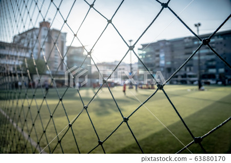 Blurred outdoor soccer field for sport background Blurred outdoor soccer field for sport background 63880170