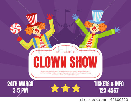 Welcome to Clown Show Invitation Poster or...