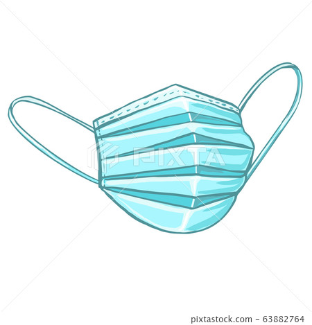 Mask to prevent infection from respiratory viruses.,Coronavirus disease COVID-19 infection medical isolated.New official name for Coronavirus disease named COVID-19, vector illustration 63882764