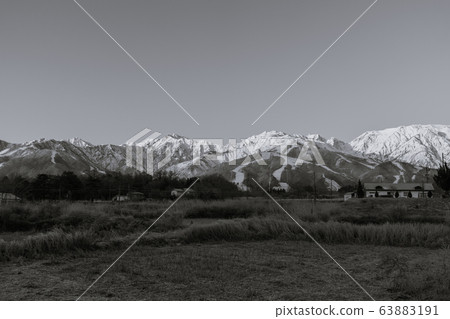 Dawn: Northern Alps: Monochrome @ Hakuba Village, Kitaazumi-gun Dawn: Northern Alps: Monochrome @ Hakuba Village, Kitaazumi-gun 63883191