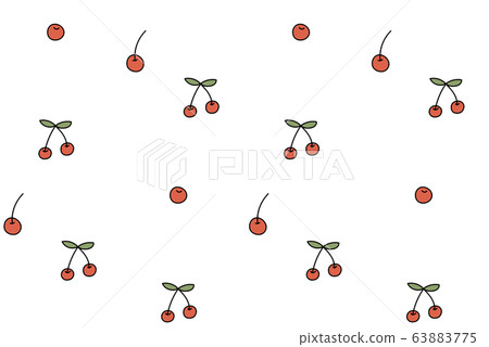 可愛的櫻桃圖案/無縫/矢量 63883775