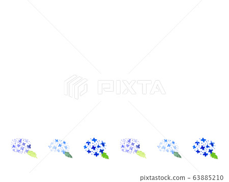 繡球花水彩框架 繡球花水彩框架 63885210