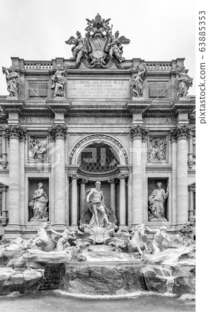 Trevi Fountain, Italian: Fontana di Trevi, in Rome, Italy. Trevi Fountain, Italian: Fontana di Trevi, in Rome, Italy. 63885353