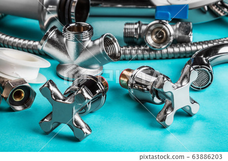 different plumbing fixtures for use in the bathroom 63886203