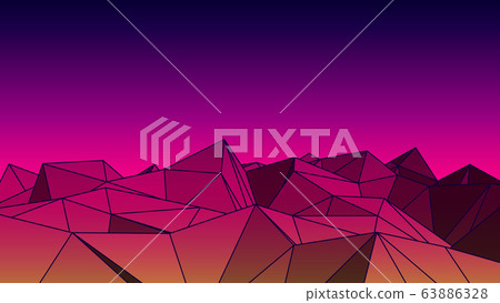 Pyramid Background Retro Style Fashion Triangle, Vector illustration Cartoon. 63886328