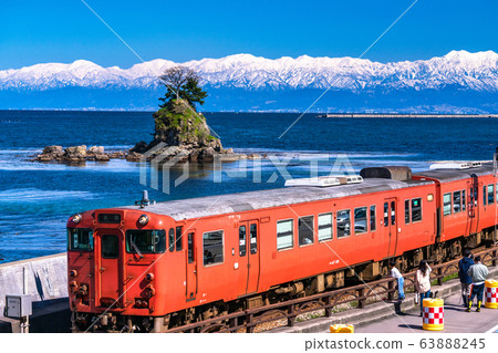 《富山縣》天原海岸和冰見線/風景線 63888245