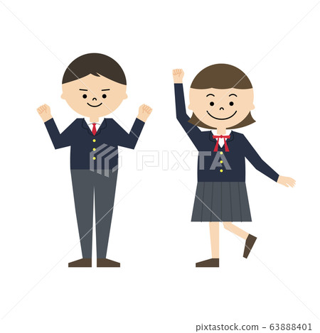 學生,性格開朗,性別,全身 學生,性格開朗,性別,全身 63888401