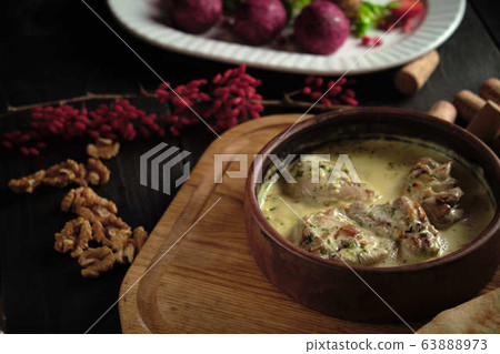 Sicivi and appetizer balls of vegetables . catering menu 63888973