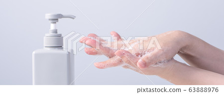 Hand washing epidemic Foam Foam Foam fertilizer hand washing soap Hand washing coronavirus soap 63888976