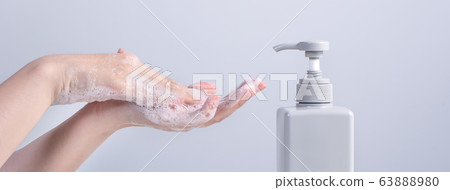 Hand washing epidemic Foam Foam Foam fertilizer hand washing soap Hand washing coronavirus soap Hand washing epidemic Foam Foam Foam fertilizer hand washing soap Hand washing coronavirus soap 63888980