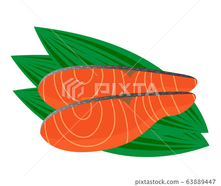Salmon salmon fillet salmon vector - Stock Illustration [63889447] - PIXTA