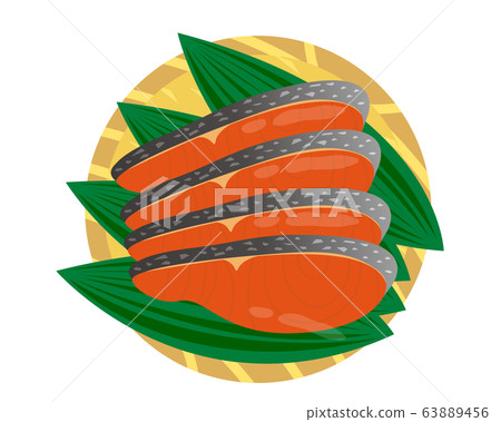 Salmon salmon fillet salmon vector - Stock Illustration [63889456] - PIXTA