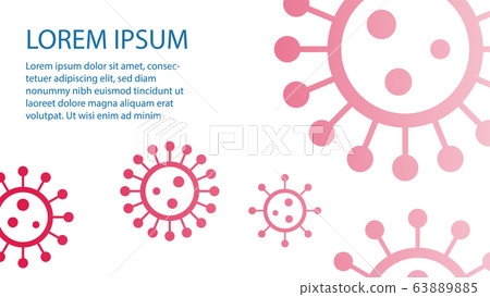 Coronavirus, covid template, pattern with virus icons. Coronavirus, covid template, pattern with virus icons. 63889885