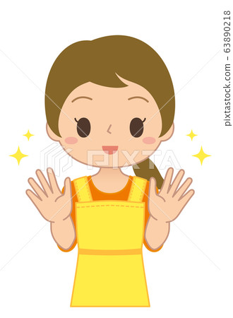 Virus disinfection hands hands women wives 63890218