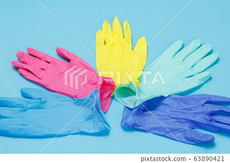 Color medical latex gloves for personal Color medical latex gloves for personal 63890421