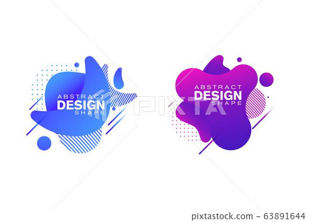 Abstract liquid shape Fluid design 63891644