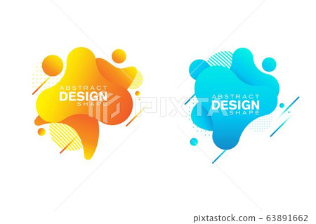 Abstract liquid shape Fluid design 63891662