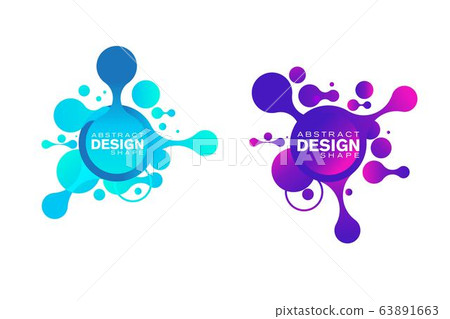 Abstract liquid shape Fluid design 63891663