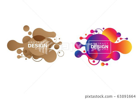 Abstract liquid shape Fluid design 63891664