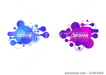 Abstract liquid shape Fluid design Abstract liquid shape Fluid design 63891668