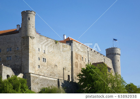 Tall Hermann - a tower of the Toompea Castle on Toompea hill. Tallinn, Estonia 63892038