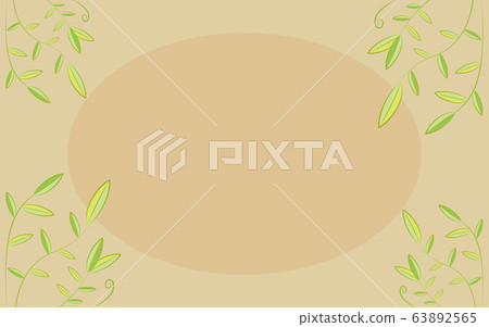 Summer leafy frame (brown) Summer leafy frame (brown) 63892565