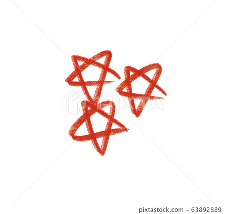 紅星重要教育計分星突出彩色鉛筆星 63892889