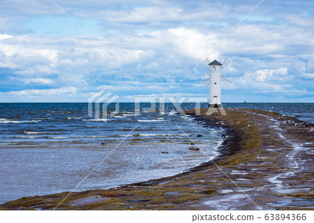 Mole in Swinemuende on the island Usedom in Poland Mole in Swinemuende on the island Usedom in Poland 63894366