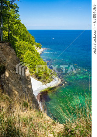 Baltic Sea coast on the island Ruegen in Germany Baltic Sea coast on the island Ruegen in Germany 63894369