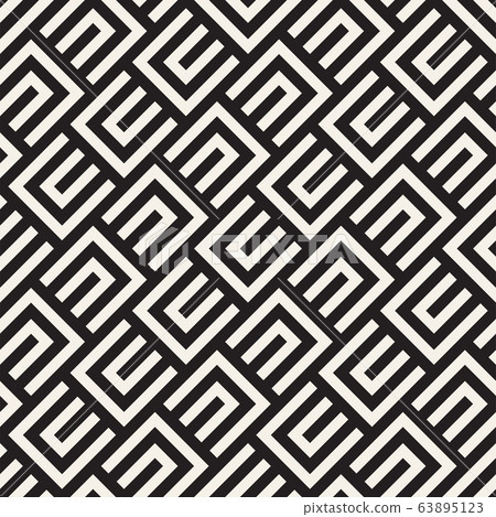Vector seamless lines mosaic pattern. Modern stylish abstract texture. Repeating geometric tiles Vector seamless lines mosaic pattern. Modern stylish abstract texture. Repeating geometric tiles 63895123