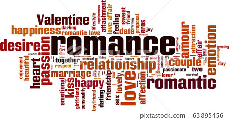 Romance word cloud 63895456