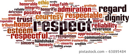 Respect word cloud Respect word cloud 63895484
