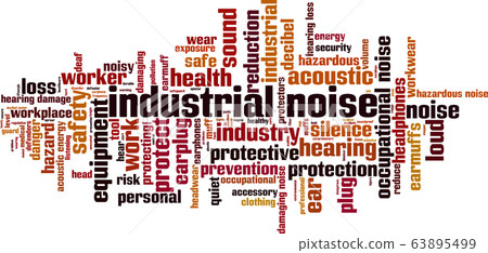 Industrial noise word cloud Industrial noise word cloud 63895499